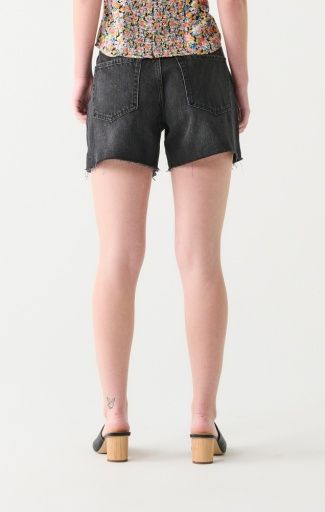Mid Rise Jean Shorts, Black