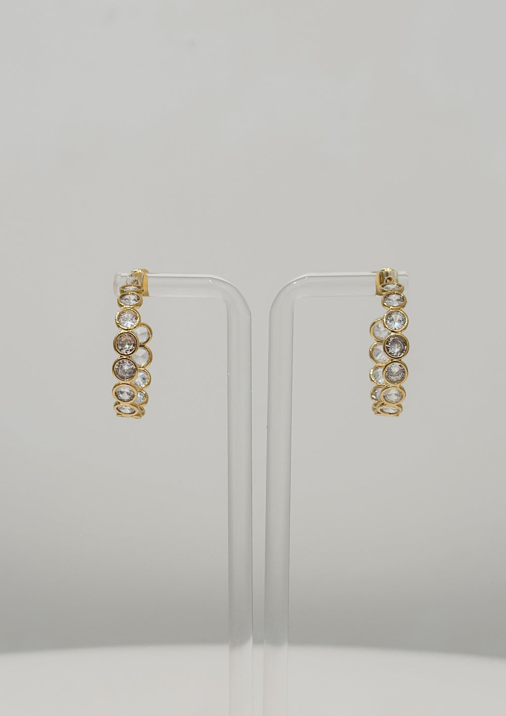 Gold Dipped CZ Hoops
