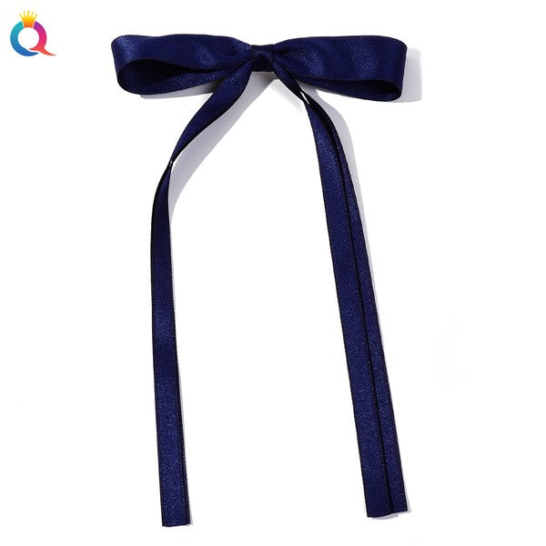 Tied Bow Hair Clip, Mulitple Colors