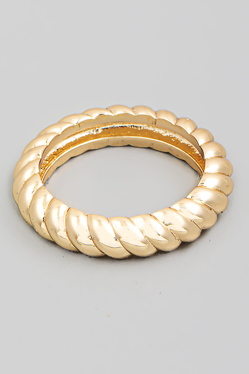Rope Textured Ring, Gold