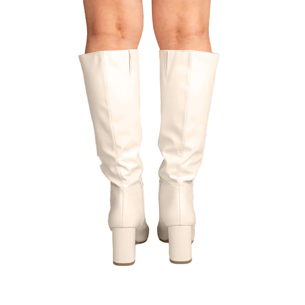 Malone Knee High Boot, Off White
