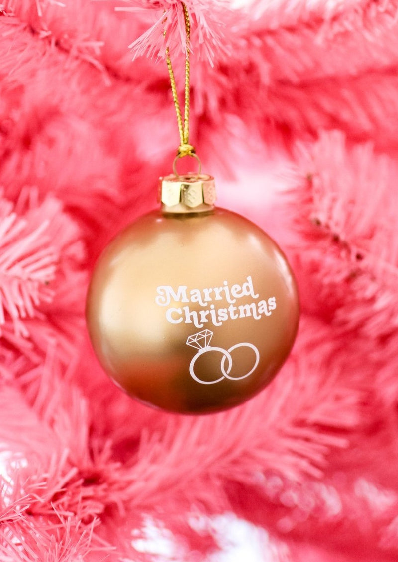 Married Christmas Ornament