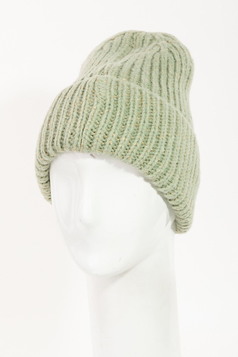 Ribbed Knitted Beanie (Multiple Colors)