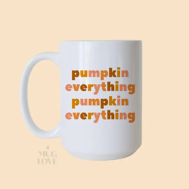 Pumpkin Everything Mug, 11 oz