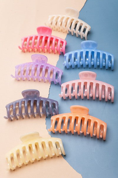Jumbo Glossy Hair Claw (Multiple Colors)