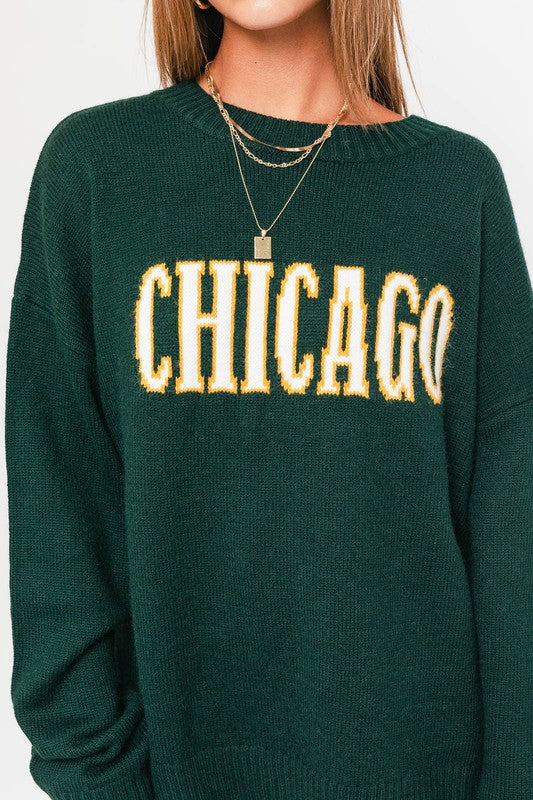 Chicago Round Neck Sweater, Forest