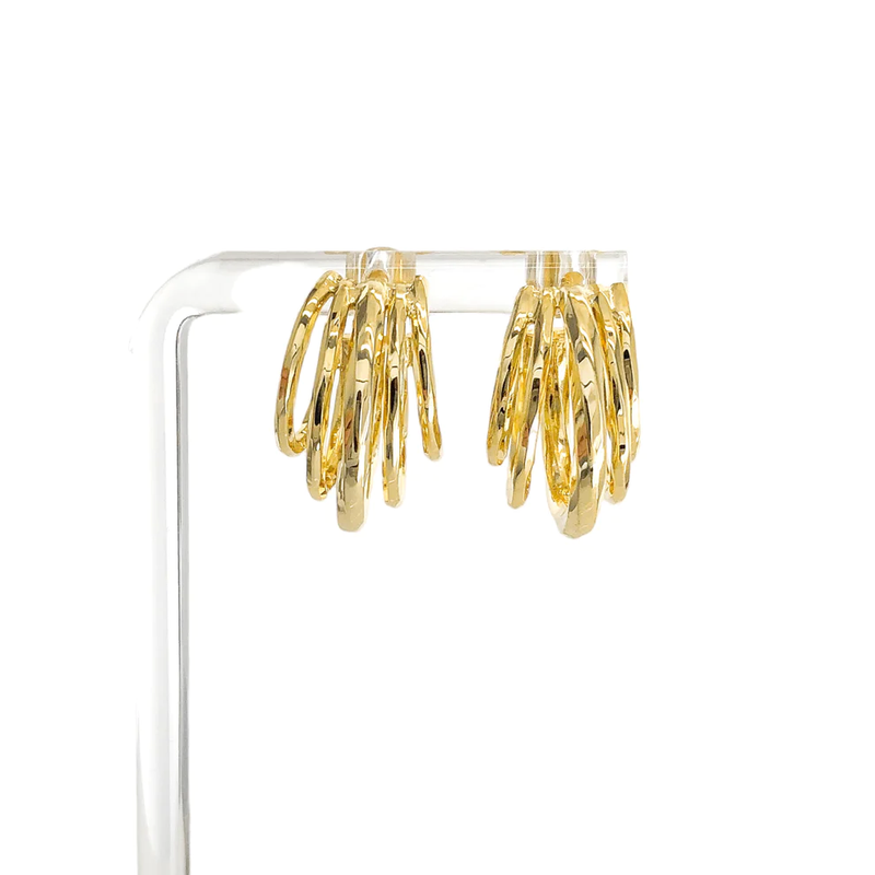 Layered Huggie Earrings, Gold
