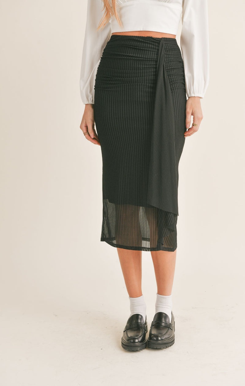 Lady Dynamite Midi Skirt, Black