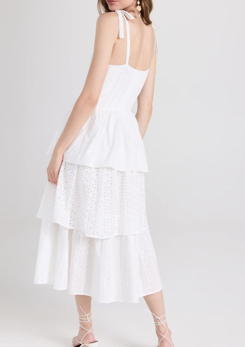 Croix Midi Dress, Off White