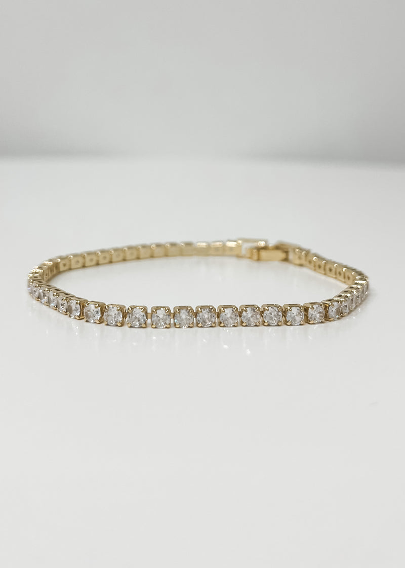 Rhinestone Bracelet, Gold