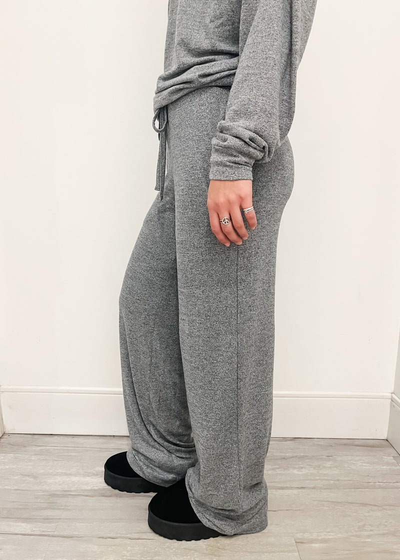 Heathered Knit Lounge Pants, Grey