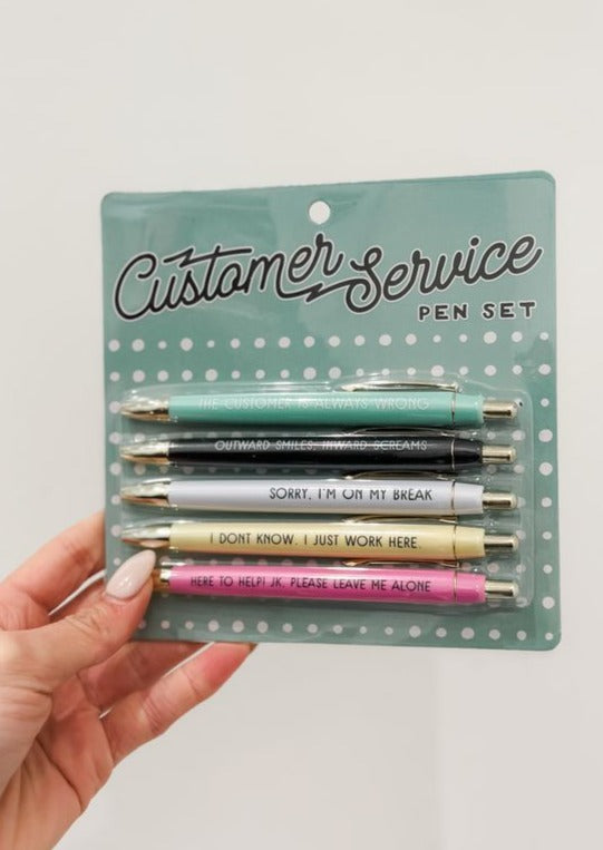 Customer Service Pen Set- Set of 5