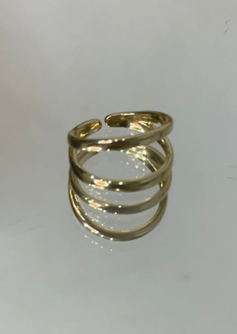 Double Band Ring, Gold