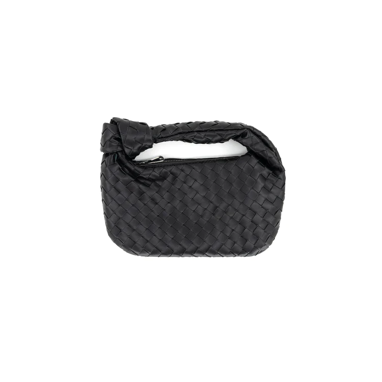 Small Braided Bag, Black