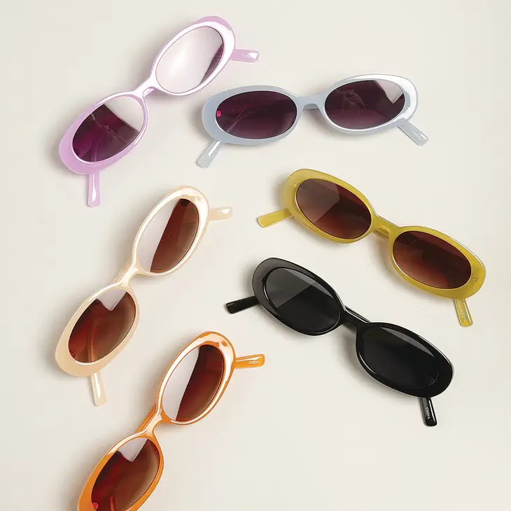 Oval Classic Sunglasses (Multiple Colors)