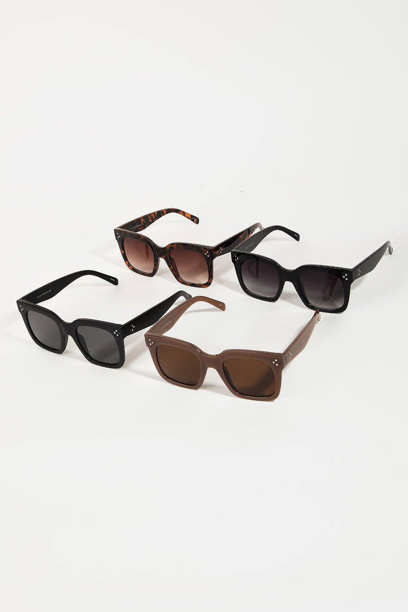 Acetate Frame Sunglasses Set