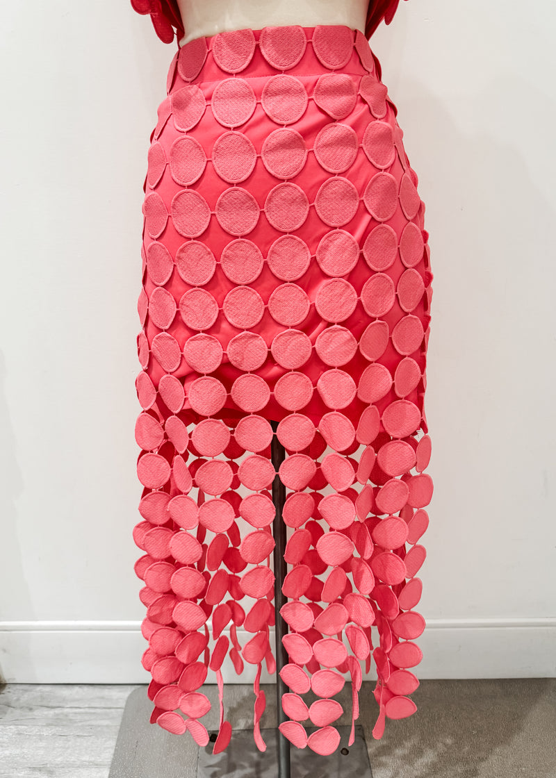 Circle Lace Skirt, Pink