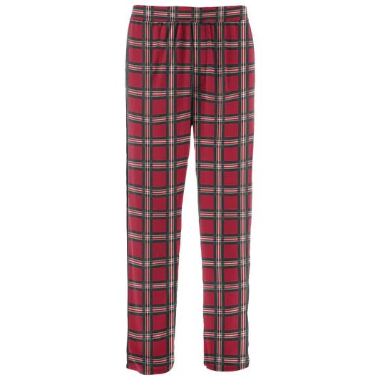 Mens Print Pajama Pants Classic Holiday Plaid