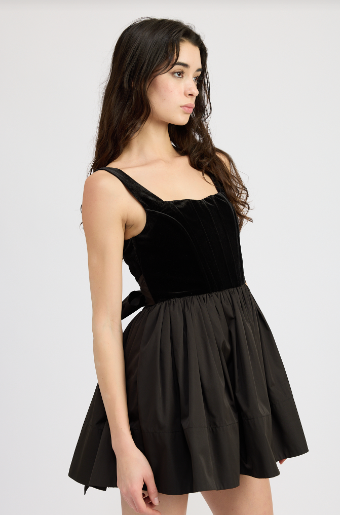 Mckenna Mini Dress, Black