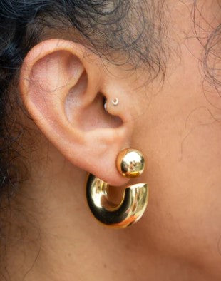 Riley Jacket Hoops, Gold