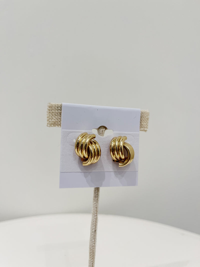Coil Post Earring, Gold