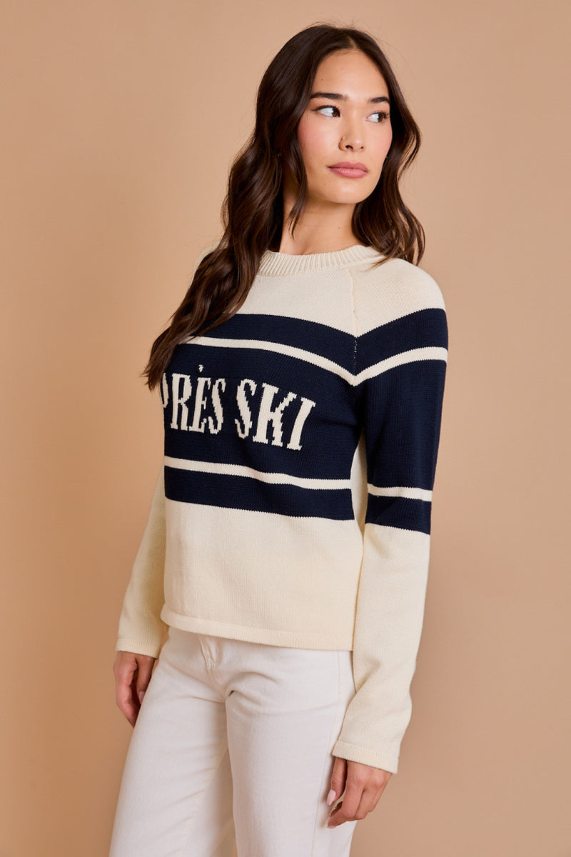 Apres Ski Sweater, Cream/Navy