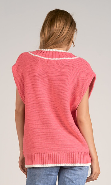 Sweater Vest, rose