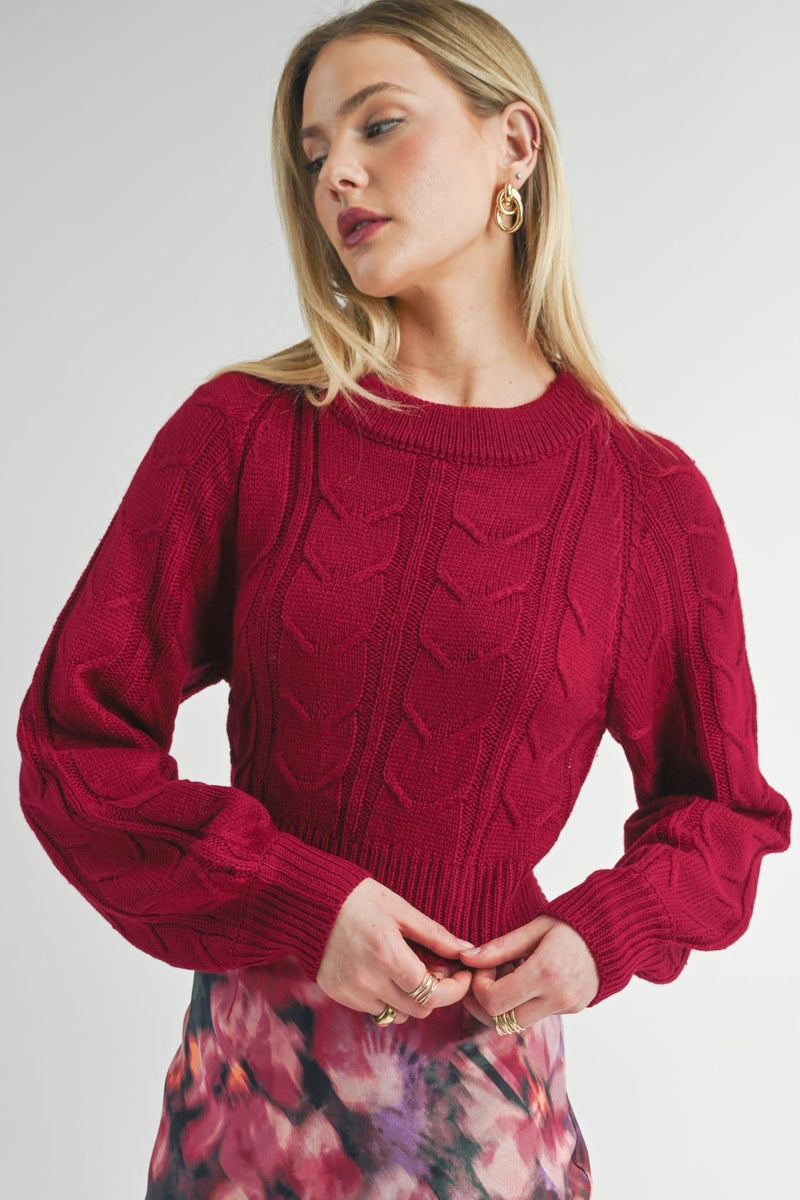 Remind You Not Backless Sweater, Red