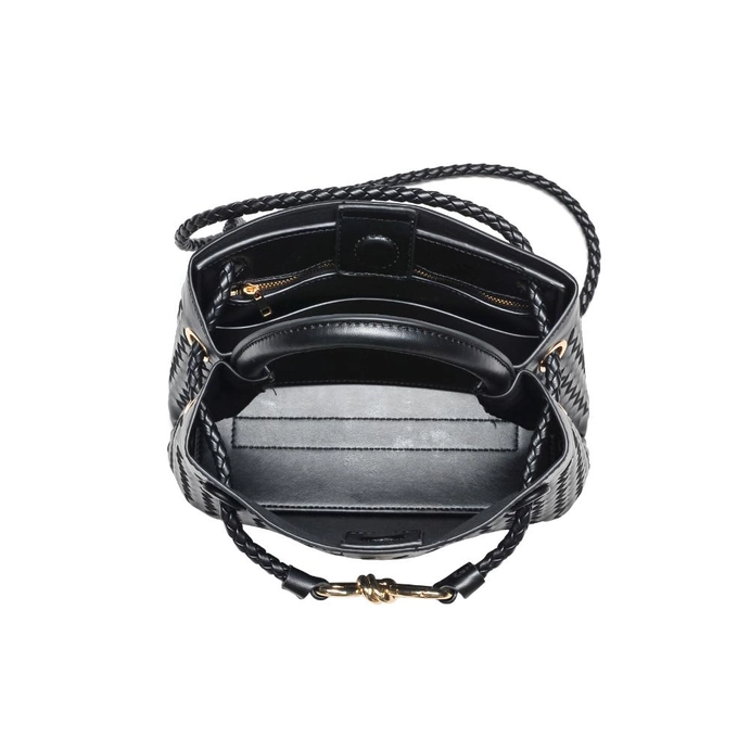 Blakely Woven Crossbody, Black