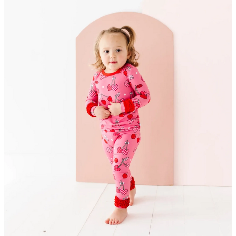 Cherry Ruffle Pajamas