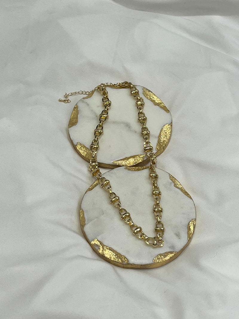 ROLLO CHAIN LINK NECKLACE GOLD