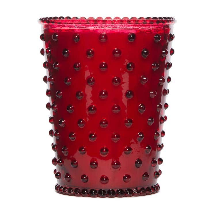 Simpatico Hobnail Glass Candle- Reindeer
