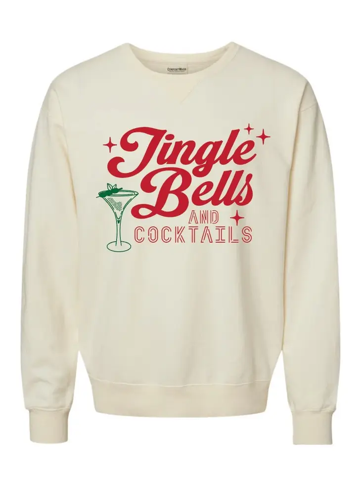 Jingle Bells and Cocktails Sweatshirt