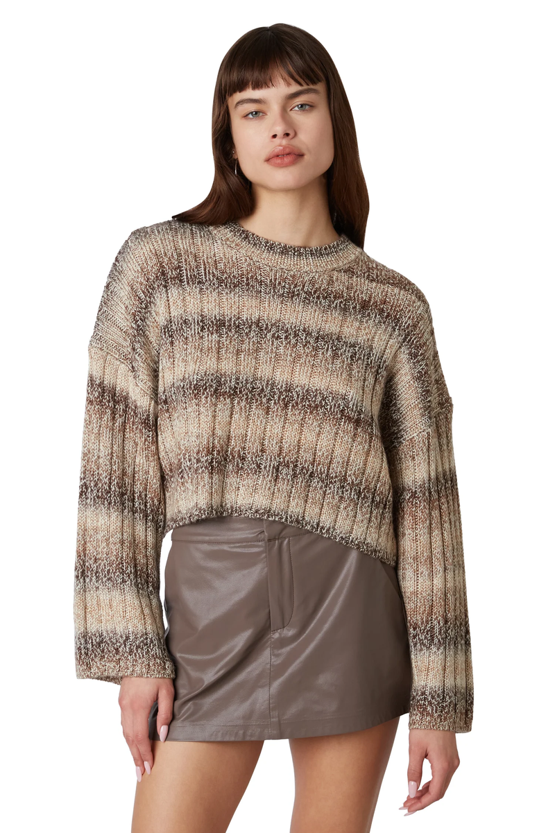 Ombre Pullover Sweater, Latte