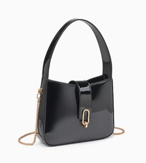 Paige Patent Handbag, Black