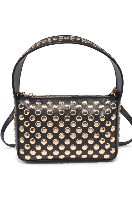 Isabel Studded Crossbody, Black