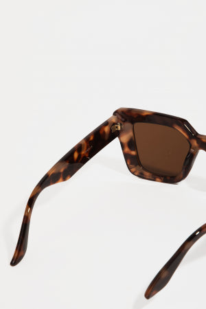 Thick Plastic Frame Cat Eye Sunglasses