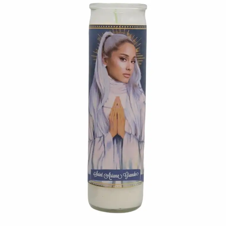 Arianna Grande Saint Prayer Candle