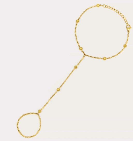 Sol Hand Chain Bracelet, Gold