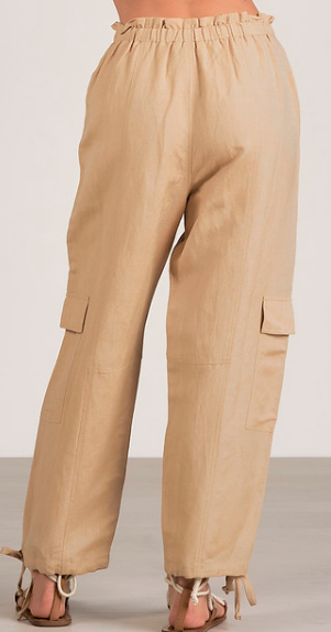 Drawstring Pants, Taupe