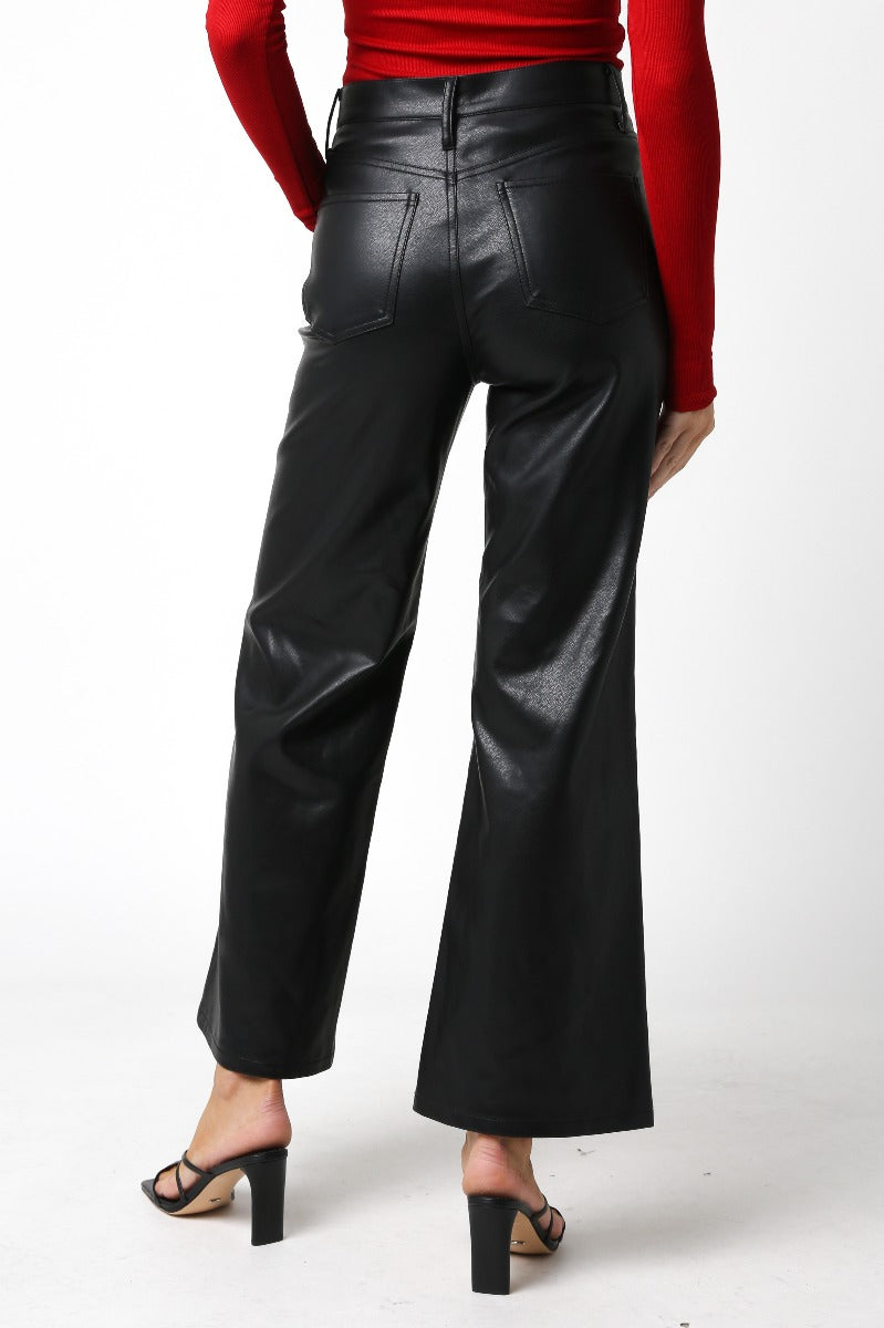 Vegan Leather Pant, Black