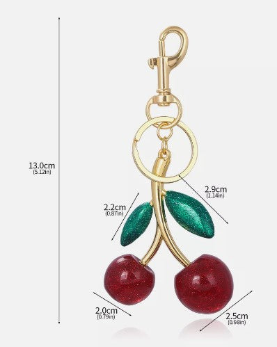 Cherry Keyring, Gold