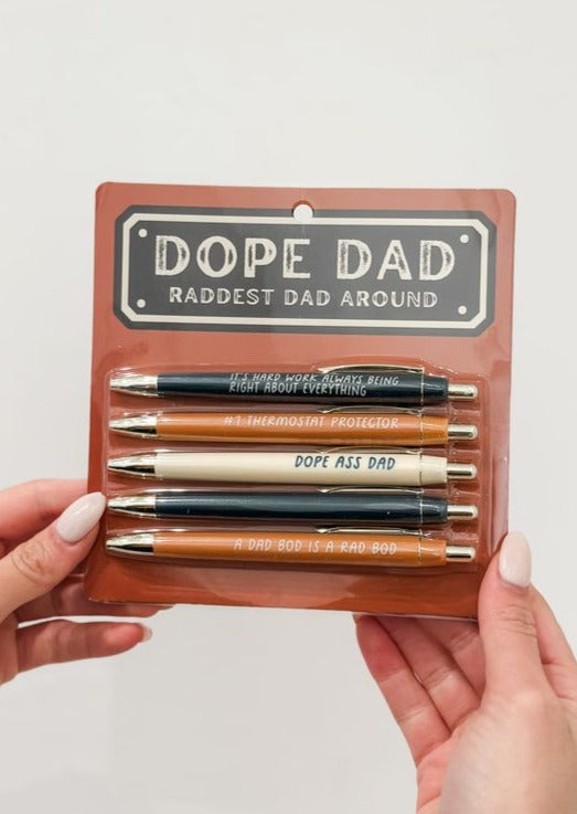 Dope Dad Pen Set- Set of 5