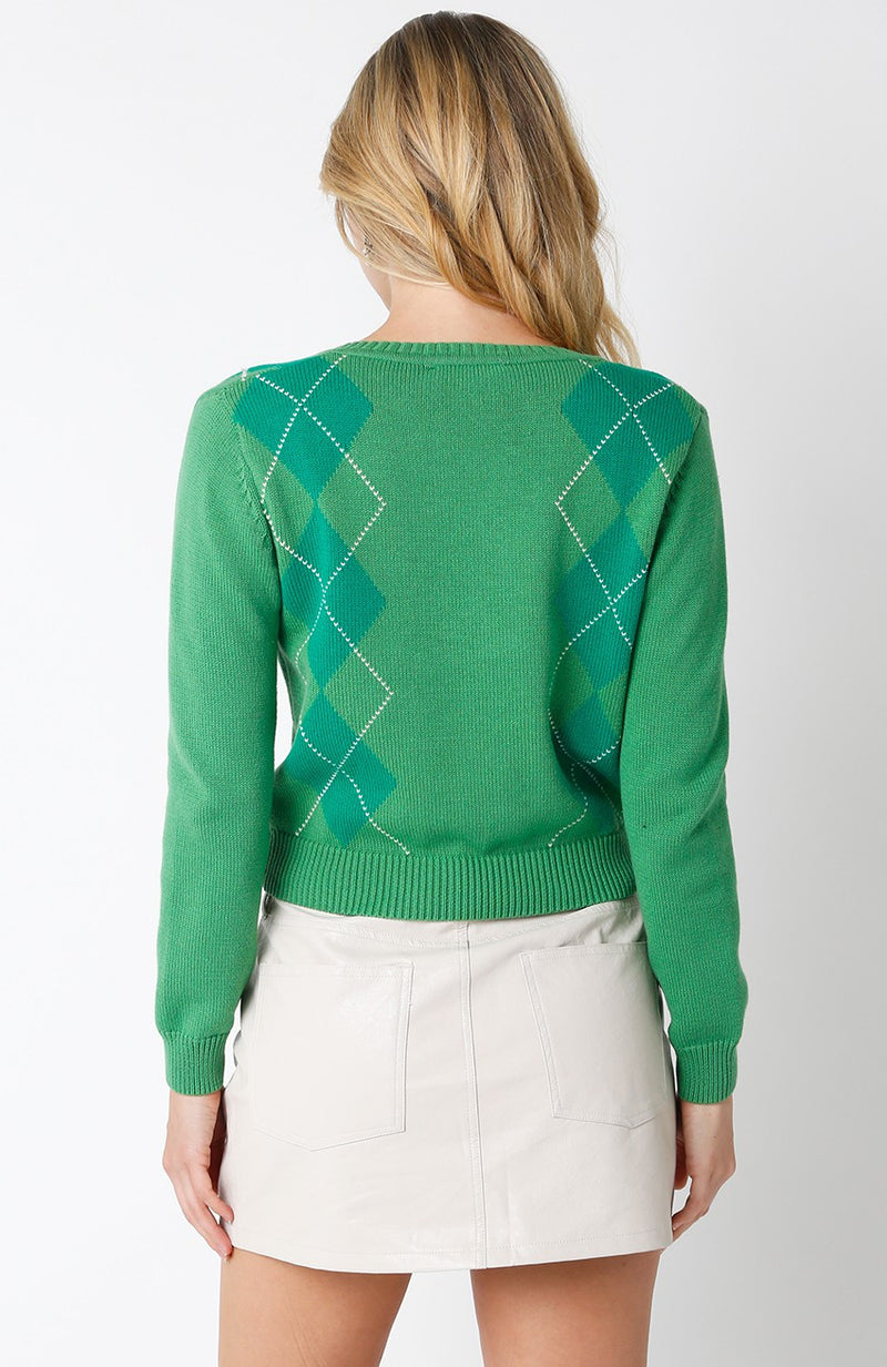 Leah Mini Sweater, Green