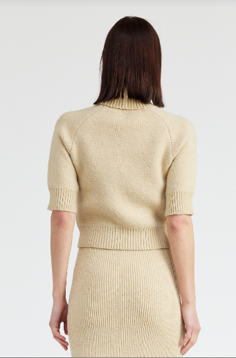 Merrill Pullover Sweater, Cream/Red