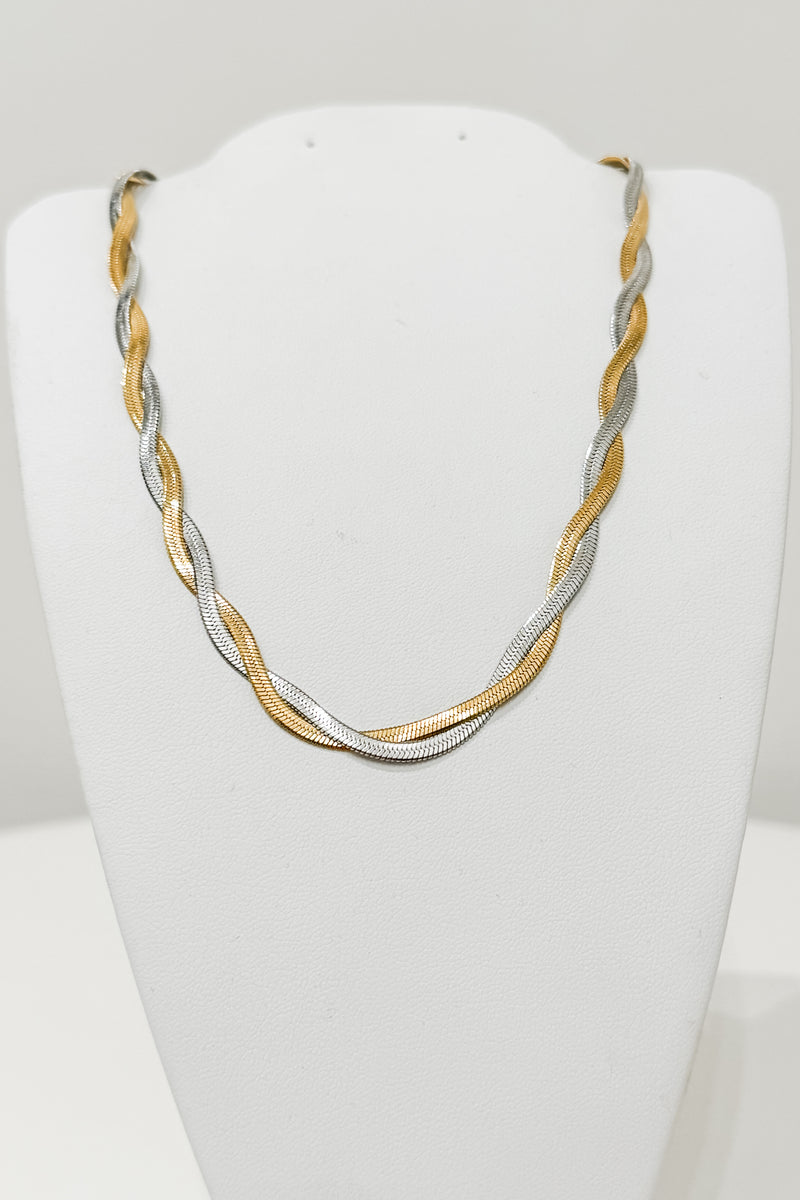 Loom Necklace, Gold