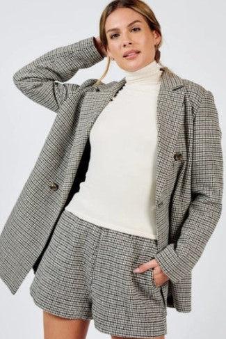 Spinning Records Houndstooth Blazer, Multi