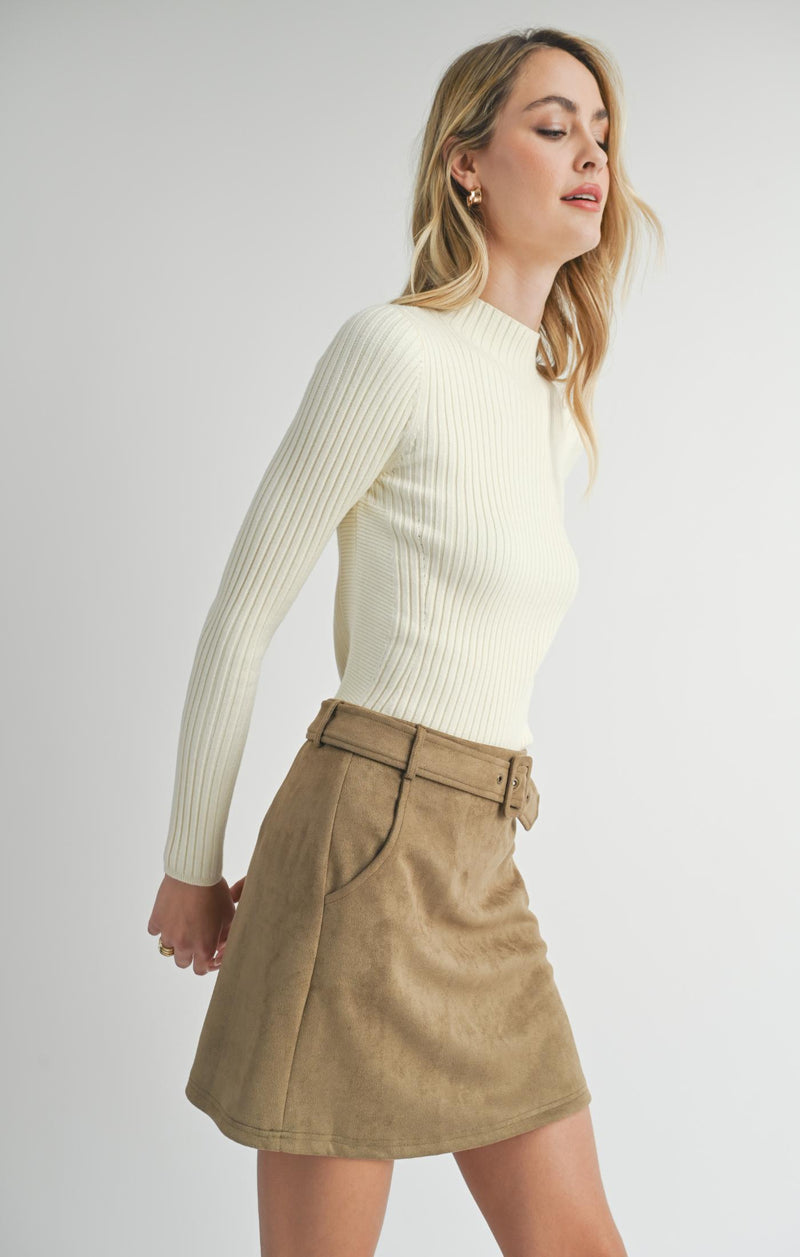 Bakery Ribbed Knit Sweater, Ivory