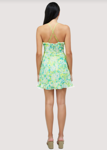 Sunbloom Mini Dress, Yellow Multi