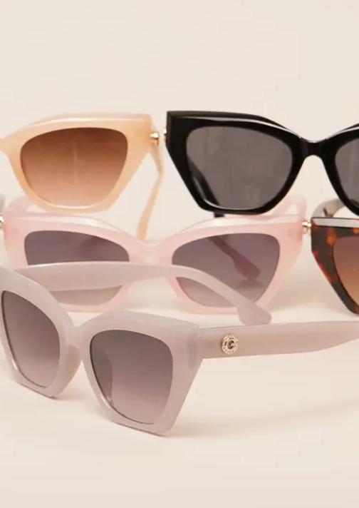 Butterfly Mirrored Sunglasses (Multiple Colors)